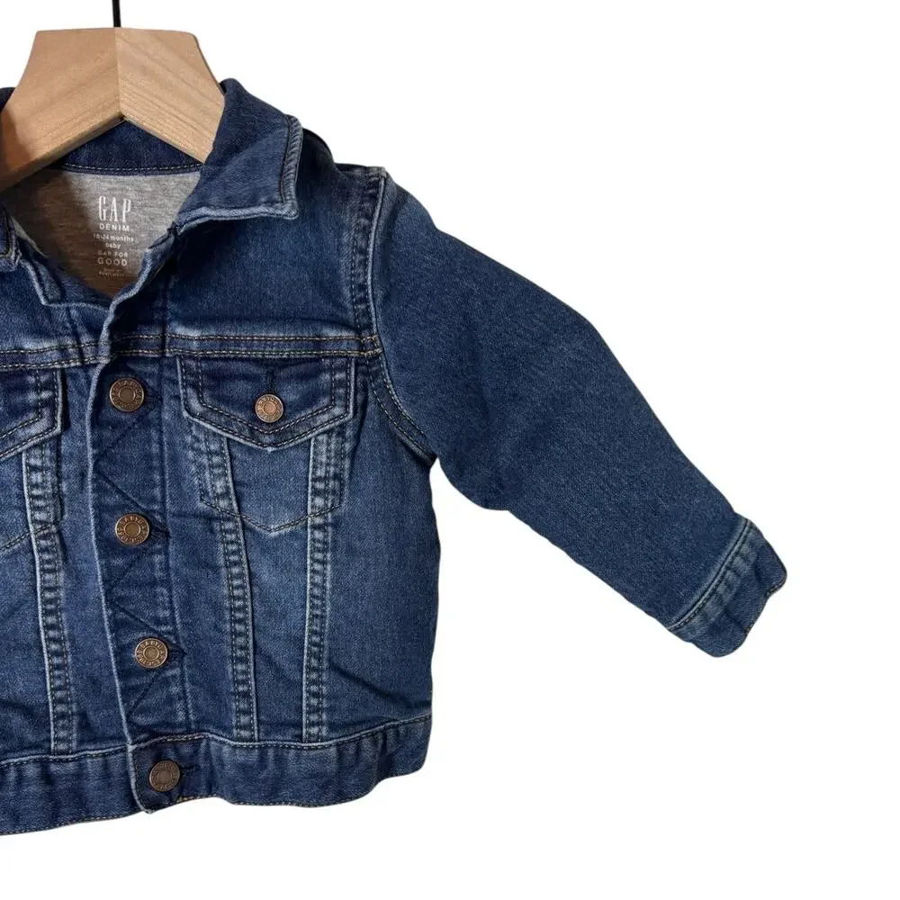 Gap Kids Denim Jacket 18–24 Months Blue Jean Trucker Style